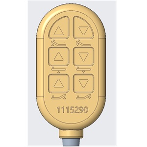 1115290 for INVACARE medical bed pendant control 1115290